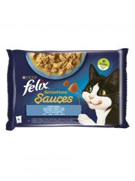 Felix Sensations Sauces Lahodný výběr z ryb v omáčce 4x85 g