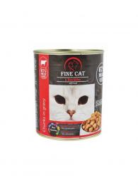 Fine Cat Konzerva pro kočky hovězí 830 g
