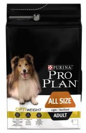 Pro Plan Dog All Size Adult Light/Sterilized OptiWeight