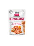 Brit Care Cat Pouch Fillets in Gravy with Savory Salmon 85 g