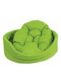 Dog Fantasy Pelech ovál s polštářem zelený 54x46x16 cm