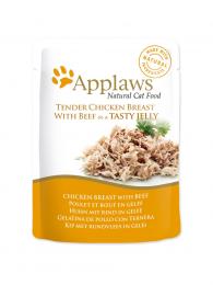 Applaws kapsička cat pouch chicken with beef in jelly 70 g