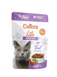 Calibra Cat Life kapsička Adult Veal in gravy 85 g