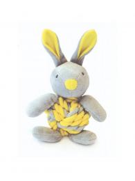Happy Pet Little Rascals Bavlněný zajíček žlutý 18 cm