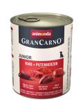 6 x Animonda GranCarno konzerva Junior hovězí, krůtí srdce 800 g