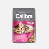 Calibra kapsa Kitten krůtí a kuřecí v omáčce 100 g
