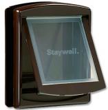 Staywell dvířka hnědá s transparentním flapem 755