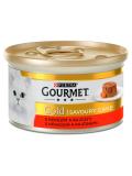 Gourmet Gold cat konzerva Savoury Cake s hovězím a rajčaty 85 g
