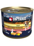 Ontario konzerva Mini telecí, sladké brambory, pampeliškový a lněný olej 200 g