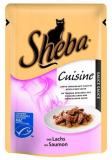 12 x Sheba Cuisine kapsička losos ve šťávě 85 g