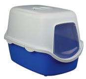 Trixie WC VICO kryté s dvířky modro/bílé 56x40x40 cm
